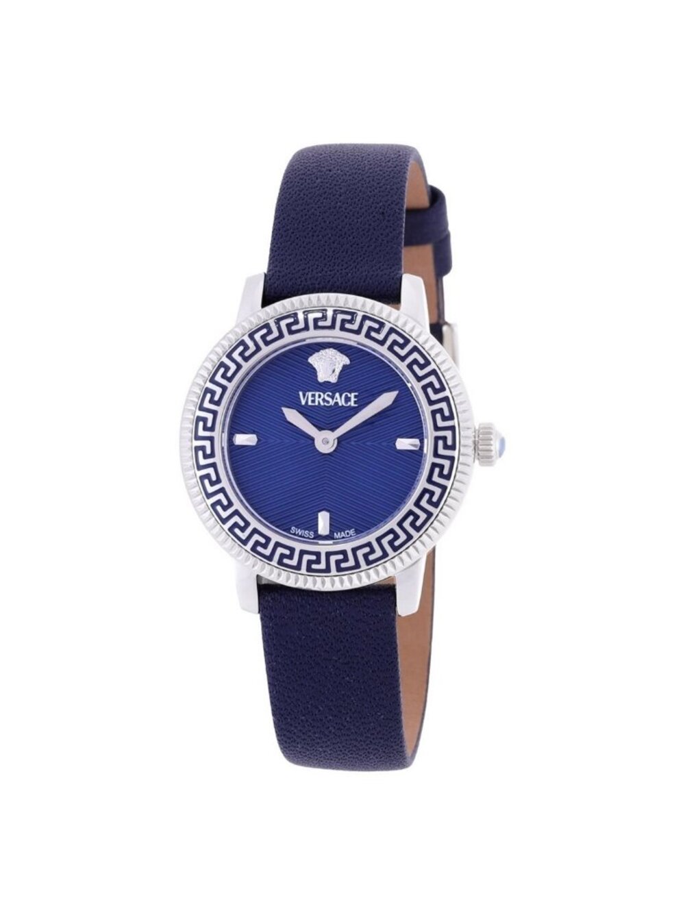 NWT Versace V-Icon Quartz Blue Dial Ladies Watch